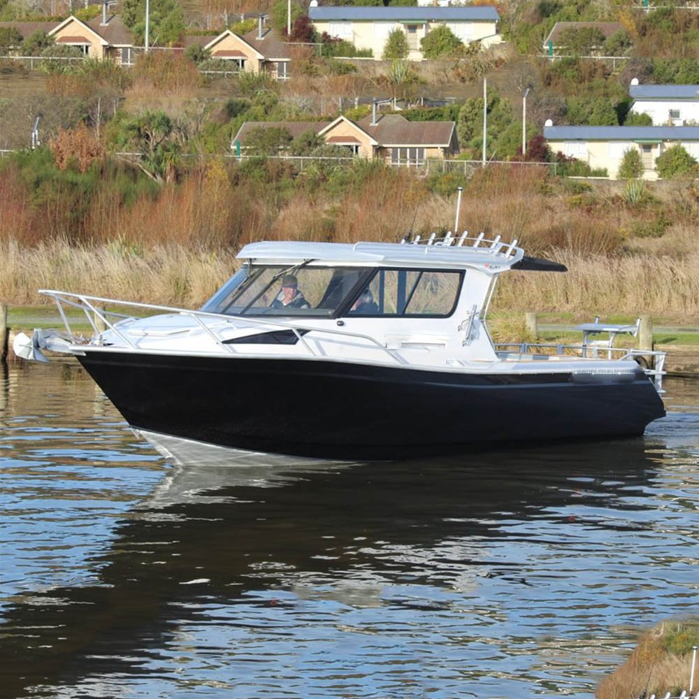 KINOCEAN Half Cabin Full Welded Aluminium Speed Cabin Boat With EVA Floor for Lake Fishing Sports Outboard Engine Included